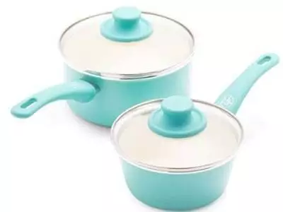 2. Greenlife Soft-Grip Healthy Ceramic Nonstick Saucepan With Lid