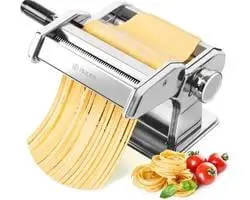 Pasta Machine, ISILER 150 Roller Pasta Maker