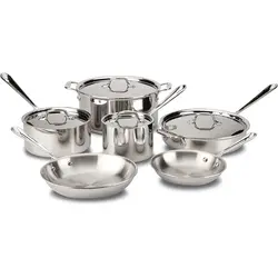 All-Clad D3 Stainless Cookware Set, Pots, and Pans