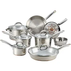 T-Fal Stainless Steel Copper Bottom Cookware Set