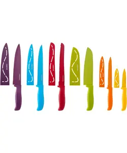 Farberware 12-Piece Nonstick Resin Kitchen Knife Set
